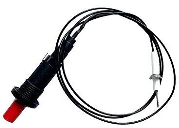 METER STAR Bujía de electrodo de cerámica para calentador de gas con pulsador, encendedores piezoeléctricos, cable de resistencia de 200 grados, 1 metro, 5 unidades por juego