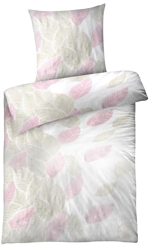 Carpe Sonno Seersucker Bettwäsche 135x200 Baumwolle | Bügelfreie Sommerbettwäsche Kühlend | Sommer Duvet Cover Blumen Bettbezug 135 x 200 Bedding Bettzeug Set Bunte Bettwäsche Baumwolle 135x200