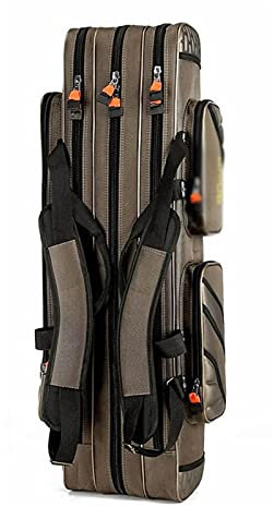 caihuashopping Angeltasche 3- Schicht Angelbeutel Große Kapazität Tragbare Fischpol- Werkzeuge Aufbewahrungstasche Tackle Getriebe Taschen Schulterhandtasche Outdoor Sport Angelrutenkoffer
