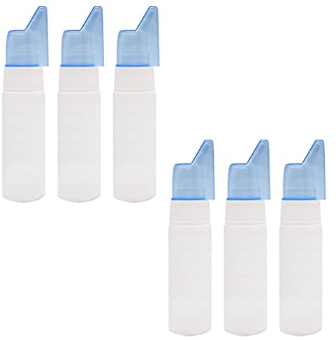 EXCEART Lot de 6 Flacons Pulvérisateurs Nasaux en Abs Léger et Portable, Bouteille Spray de 70ml pour Voyage et Camping, Facile à Transporter et Réutilisable