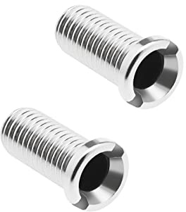 eMagTech 2pcs Kitchen Sink Strainer Screw Thicken 304 Stainless Steel Strainer Waste Threaded Screw Connector M12×25mm Sink Bolt Screw for Wash Basin Strainer Plug