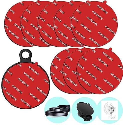 8 Pack 3.15(80mm) Very High Bond Sticky Adhesive Replacement,Circle Double Sided Pads Gule for Dashboard/Windshield Suction Cup Phone Holder Car DVR Home Suction Hooks GPS Navigation