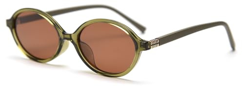 LIGOES Gafas de sol ovales pequeñas polarizadas TR90 gafas de sol retro vintage retro estilo coreano selfies ins gafas sombra