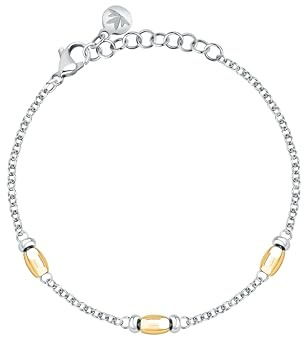 Morellato Bracciale da donna in acciaio, perle, collezione SUMMER COLOURS, Lega di acciaio