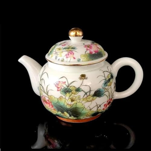 Théière Théière Avec Passoire Cérémonie Pour Te Guan Yin Oolong Thé Vert Chinois Jingdezhen Théière En Porcelaine Vintage Avec Passoire Set De Théière Et Tasse De Noël