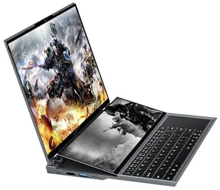 Pantalla principal de 16 pulgadas + pantalla secundaria de 14 pulgadas, memoria dual/discos duros duales/tarjetas gráficas duales, pantalla secundaria compatible con táctil,64Gmemory+512TBHarddrive