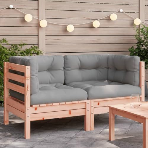 RAUGAJ Dieser Artikel - Gartensofa-Ecke mit Kissen, 2 Stück, Massivholz, Douglas-Schön