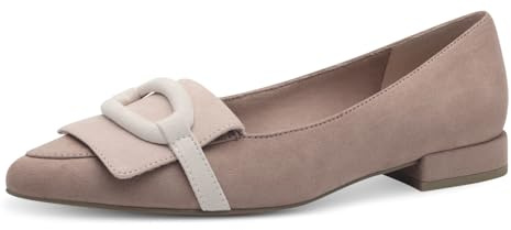 MARCO TOZZI Ballerines Pointues pour Femme à Petit Talon, Nude Comb, 40 EU