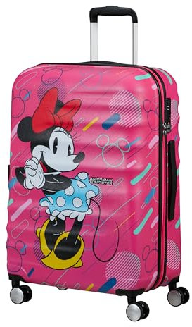 American Tourister Wavebreaker Disney FL - Spinner M, Koffer, 67 cm, 64 L, Mehrfarbig (Minnie Future Pop)