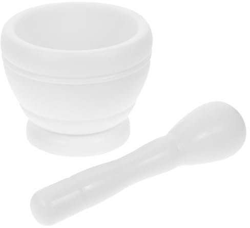 COLLBATH 1 Ensemble Doutils De Presse-ail En Plastique Bol De Broyage Dépices Non Design Blanc