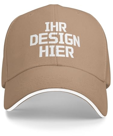 Tingwei personalisiert Cap personalisierte Basecap personalisierte Cap mit Foto/Logo/Text Cap selbst gestalten Mesh-Trucker-Kappe, verstellbare Dad Cap gestalten für Männer & Frauen