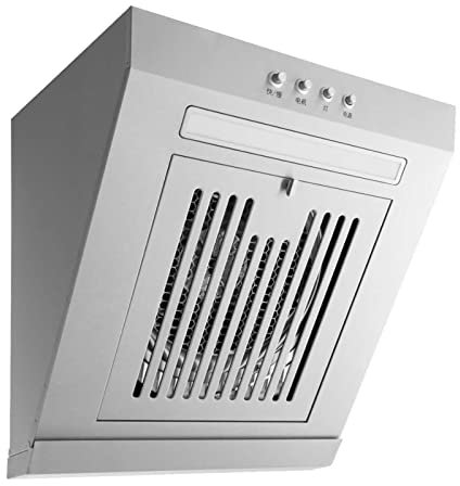 Stainless Steel Small Extractor Hood 230W Side Suction Cooker Hood with LED, 17 M³/min, LED 400mm Wall Mounted Extractor Fan, Kitchen Range Hoods
