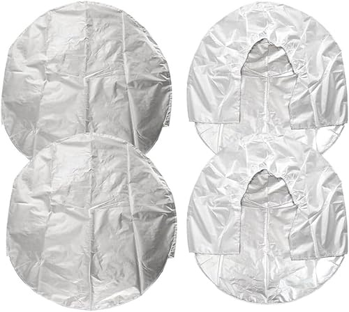 Mautopily 4 Stück Ersatzrad-Schutzhaube 69.9–73.7 cm – Silberne Radschutzhülle für Wohnmobil, Wohnwagen, Camper, SUV & LKW – Wasserdicht, Wetterfest & UV-Schutz Reifenabdeckung