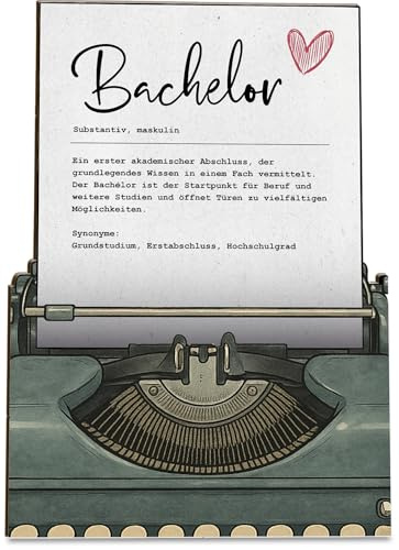 Generisch Holz-Papier Karte XVIII (Definition Bachelor)