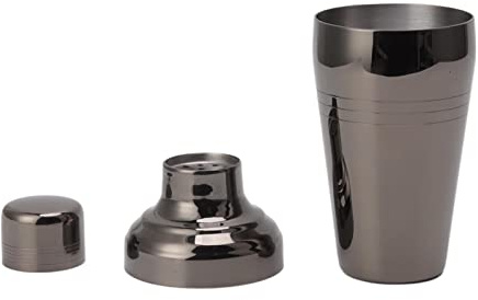 510ml Cocktail Shaker, Professionnel Barman Shakers, Martini Shaker en 304 Acier Inoxydable, Mélangeur de Boissons pour Boissons Mélangées Margarita Alcool Barware Outils (510 ML Noir)