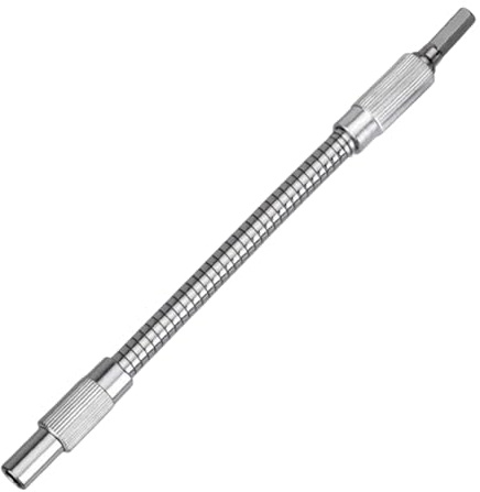 Flexible Drill Bit Extension 200mm, 1/4 Inch Magnetic Screwdriver Bit Holder with Flexible Shaft, Electronic Screwdriver & Drill Extension Attachment for Precision Access