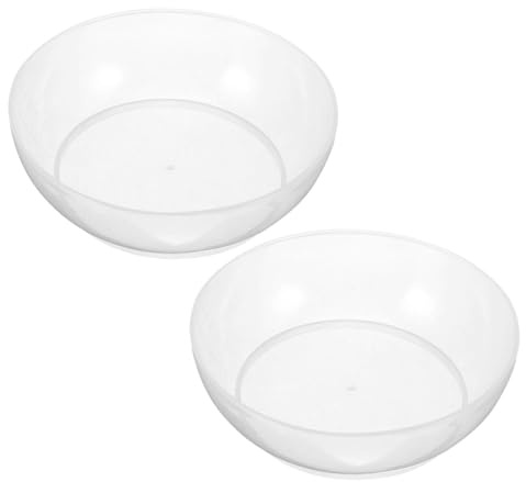 Vassoio di Pesatura Bilancia 600ml, Plastico Trasparente | 2 Pezzi, Scala Graduata per Preparazione Alimenti e Controllo Alimentare, Leggero e Compatto, Uso Versatile