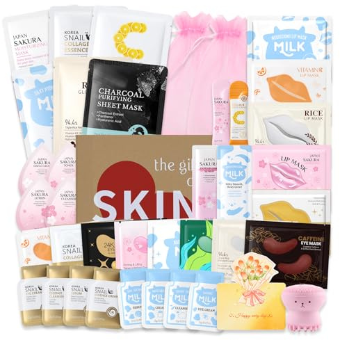 Set Mascarillas Faciales Mujer Regalo, 36 piezas Kit de Viaje Skincare | Set Cuidado Facial Mujer para Fiestas de SPA, para Rostro Cuerpo y el Cabello