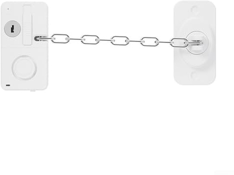 Vasiumic Türalarm mit 120 dB lauter Sirene, Kindersicherung, Kühlschrankschublade und Sicherheit, USB-C wiederaufladbares Eingangssystem für Zuhause (weiß)