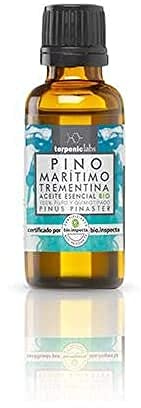 TERPENIC – Aceite Esencial de Pino Marítimo (Trementina) (Pinus pinaster) – BIO - 30 ml – Uso Oral – Aroma alimentario forestal y resinoso para uso habitual