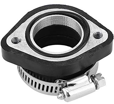 Giunto del Carburatore Moto,KIMISS Collettore di Aspirazione Collettore di Gomma Adattatore per VM24 28mm Diametro Internoadattamento Diretto