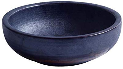 Scodella bassa in ceramica in stile giapponese, scodella per noodles retrò con scodella grande con scodella | Casa creativa spessa e durevole