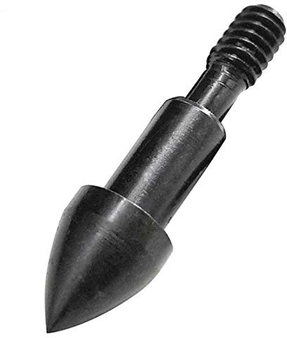 MILAEM 50 Stück Bogenschießen Pfeilspitzen Feldpunkte 60 Grain Broadheads Einschraubbare Jagdpfeile Jagdspitzen für Recurve Bogen und Compoundbogen (Schwarz, 60grain)