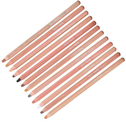 Derwent Pastellstifte, Hautfarbene Pastelle, Weich für Künstler, Bietet Handgemalten Toner, Professionelles Kohlezeichnungs- und Malwerkzeug-Set