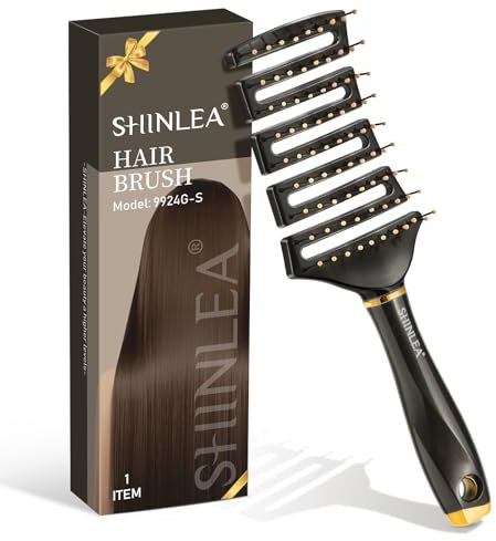 Haarbürste,SHINLEA Haarbürste Ohne Ziepen für Herren, Damen und Kinder,Sind für Dickes Haar und Lange & Curle Geeignet, Wet Detangler Bürste für All Haar Types