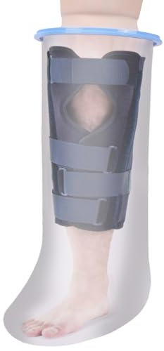 Apasiri Protector Escayola Pierna Ancha Extra Adulto, Reutilizable Funda Pierna Escayola, Protectores de Escayola Mantenga el Vendaje Seco Durante el Baño