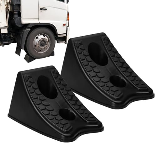 Bouchon de roue de voiture de garage, bouchon de plancher de véhicule, verrou de roue de voiture de 2 pièces, design antidérapant avec verrouillage de roue automatique mobile bon frottement pour plus