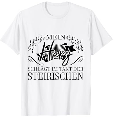 Ziehharmonika Mein Herz Schlägt Für Steirische Harmonika T-Shirt