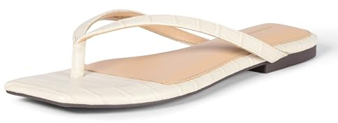 Amazon Essentials Women's Square Toe Flip Flops Sandal | Casual Sandals