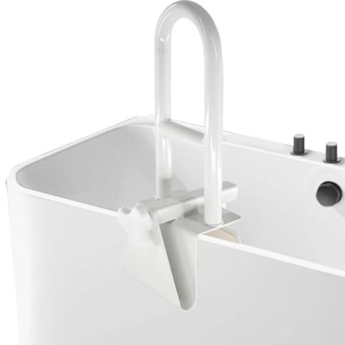 Maniglia Accesso Vasca Regolabile, Maniglia Accesso Vasca Imbottita, Maniglione Vasca da Bagno Anziani, Fissaggio Portante Fino a 136 KG Senza Foratura, Tenuta Sicura, Regolabile in Modo Flessibile