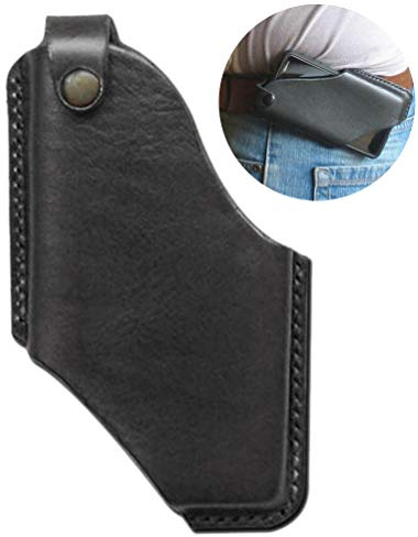BAFOVY Bolsa de Cinturón de Teléfonos Móviles, Funda de Teléfono Celular de Cuero PU para Cinturón, Soporte de Casos de Multifuncional con Bucle de, Fácil Acceso, Opciones de Transporte, Excelente