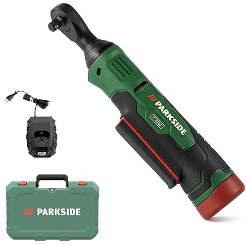 Parkside - Cricchetto a batteria PAR 12B1, 12 V, 54 Nm, batteria agli ioni di litio da 2 Ah, con caricatore e valigetta