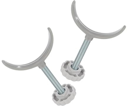 HEALSOPTHY 2 Stück U-förmige Treppengitterhalter aus Langlebiger Legierung Kindersicherung für Treppengeländer und Türrahmen Flexible Zylindrische Befestigung Sicherer Schutz für Kinder