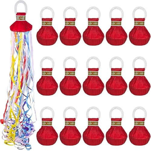 KAHDGSS Packung Mit 15 Bunten Konfetti Wurf Luftschlangen Für Hochzeit Geburtstag Party Dekoration Sicheres Papier Wurf Zubehör Bunte Papier Luftschlangen