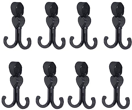DGLDCSHUAI 8 Ganchos Dobles para Cochecito, multifuncionales, universales, para Colgar en Bicicleta
