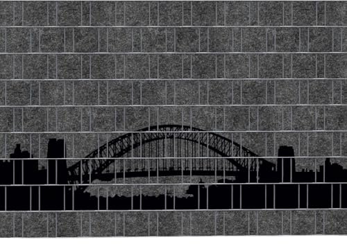 City 2 - Einfarbig bedruckter Sichtschutzstreifen auf Rolle | moderner Zaundruck | einfache Verarbeitung | Aufwertung vom Doppelstmattenzaun | UV-beständig 2,5m x 1,8m