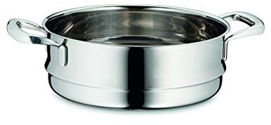 Kela Dämpfeinsatz Flavoria 20cm 7,5cm H 18/10 Edelstahl Poliert 2,95kg Induktionsherd geeignet