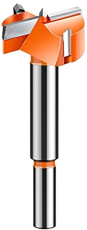 SagaSave Forstnerbohrer, 22 mm, Lochsägenschneider, Sechskantschaft, Hochgeschwindigkeits-Holzschneider, Schneckenöffner für Holzbearbeitung, Scharnierloch, Bohrer, Fräser, Orange, 22mm / 0.87inch
