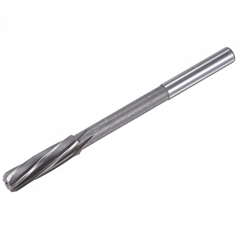sourcing map Reibahlen, 12 mm H7 4241 Hochgeschwindigkeitsstahl, Spiralnuten, Drehmaschine, Reibahle, Frässchneider