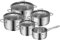 WMF Astoria 780556040 Ensemble de casseroles 5 pièces, Poêle haute avec couvercle (16/20/24), Poêle basse avec couvercle (20 cm), Poêle (16 cm)