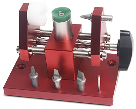 MOUDOAUER Uhrmacher-Reparatur-Werkzeug-Set, zum Aufstecken, Uhrengehäuse, Öffner, Werkbank-Entferner, geöffnet auf 50 mm Uhrengehäuse, Uhrmacher-Werkzeug