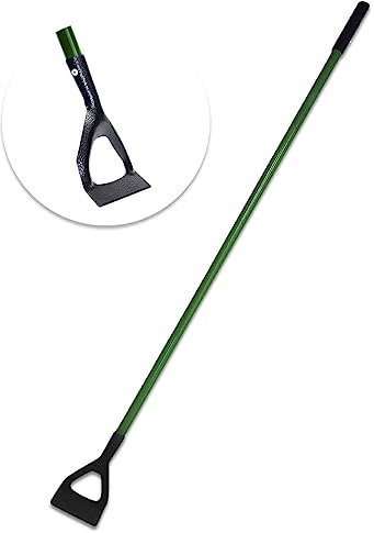 rightclick Carbon Steel Garden Dutch Hoe 140cm Tubular Steel Long Handled Garden hoe Lightweight Multipurpose Garden Hoe for Weeding Ditching Digging and Landscaping