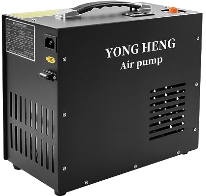 YONGHENG Pcp Air Compressor,4500Psi/30Mpa/300Bar Scuba Compressor Oil/Water Free, Built-in Transformer, Adjustable Pressure Version, Fast Filling Compressor für Pcp Air Rifle, Scuba Tank Charging