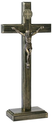 Crucifix Wall Cross Catholic Crucifix Standing Wooden Burning Crucifix With Base For Wooden Crucifix Wall Cross Home Decor