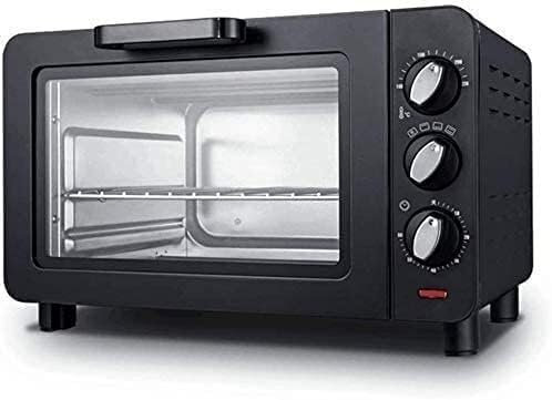 oven mini oven air fryer oven Countertop Convection Toaster Oven Baking Pan Broil Rack Rotisserie Fork and Removable Crumb Tray Slice Oven Toaster 15L Mini Ovens Toaster Oven Air Fryer, (Color : Roj