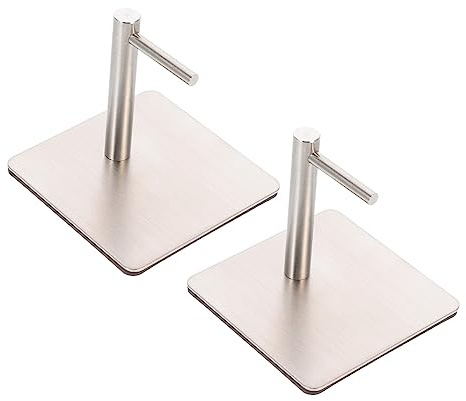 JECOMPRIS 1paio Magnetici Inossidabile Forature Per Appendere Asciugamani Chiavi e Utensili Domestici Design e